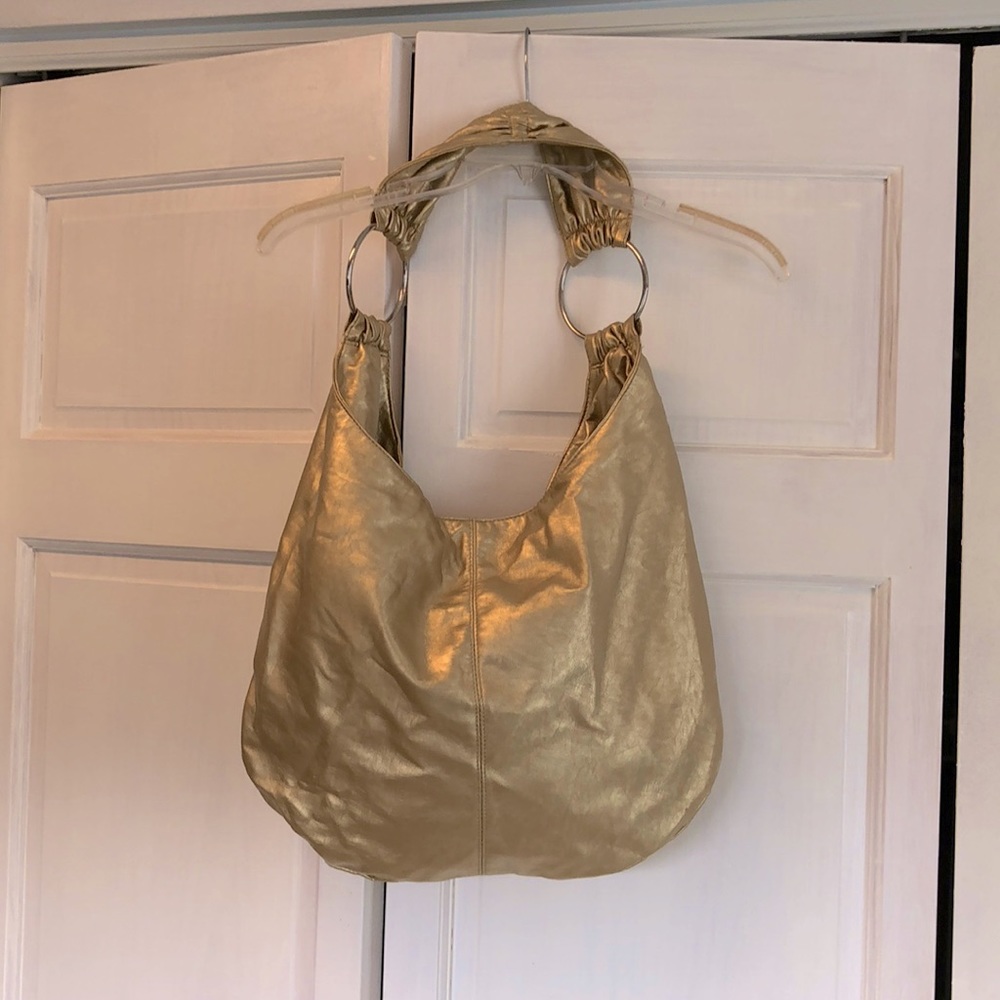 Giannini gold hobo bag